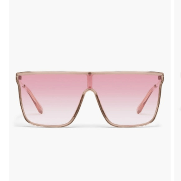 NEW! Quay Nightfall Adorned Pink Gradient Shield Sunglasses -1 TINY SCRATCH main image 5